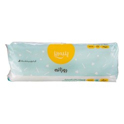 نوار بهداشتی روزانه بزرگ پنبه ریز 10 عددی | بالدار، ضخیم با جذب بسیار بالا و مشبک